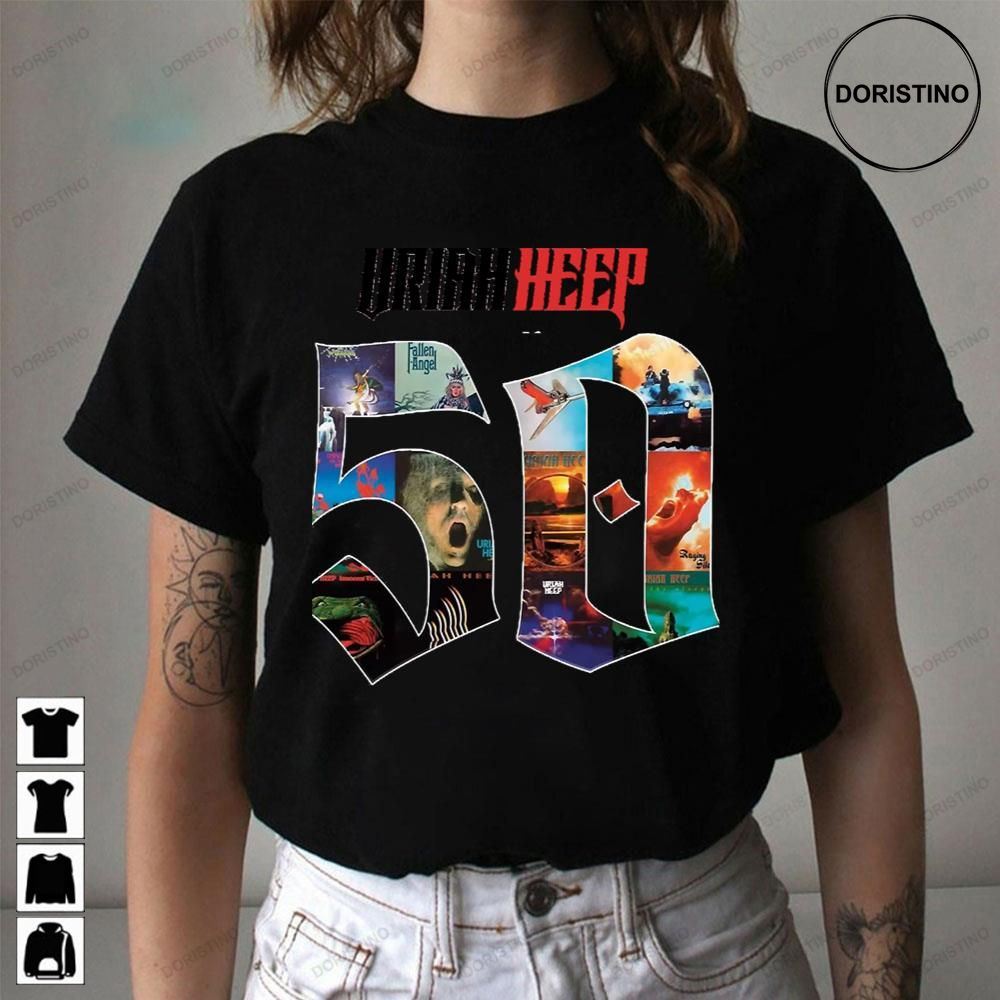 50 Years Uriah Heep Rock Limited Edition T-shirts